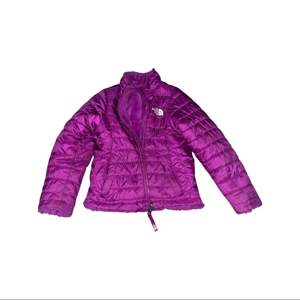 Kids North Face Reversible Puffer Coat